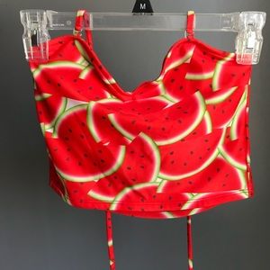 Kortni Jeane Watermelon Swim Top